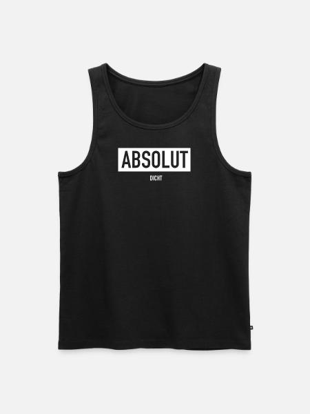 Absolut dicht - Männer Premium Bio Tank Top - Schwarz