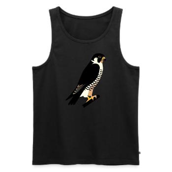 Peregrine falcon - Men's Premium Organic Tank Top - black - Front - AI Model Male 178 light (178cm)