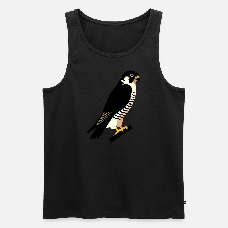 Wanderfalke - Männer Premium Bio Tank Top - Schwarz