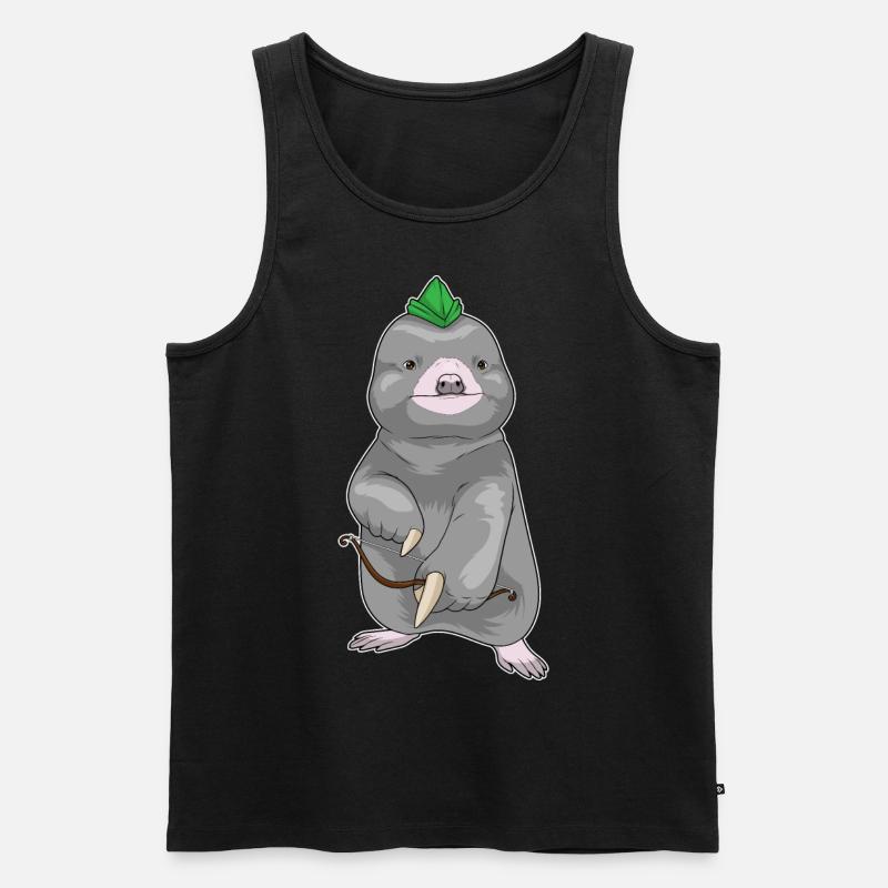 Mole Archer Bow - Men's Premium Organic Tank Top - black
