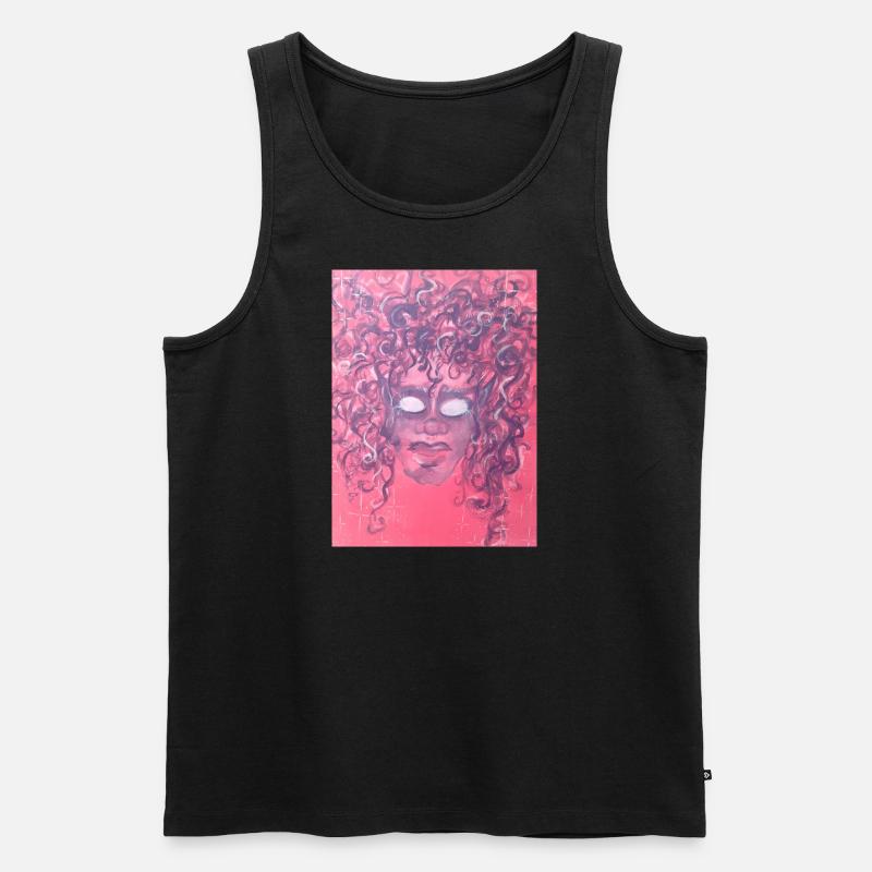 pink lady - Männer Premium Bio Tank Top - Schwarz
