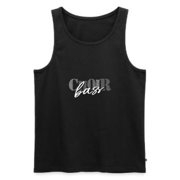 Choir - Bass singer - Men's Premium Organic Tank Top - black - Front - AI Model Male 178 light (178cm)