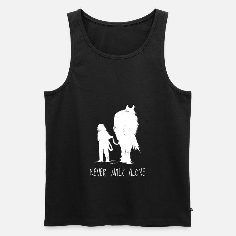 Pferde Geschenk Mädchen Reiten Reiterin - Männer Premium Bio Tank Top - Schwarz