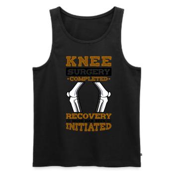 Knee Surgery completed recovery - Männer Premium Bio Tank Top - Schwarz - Vorne - Michal (187cm)