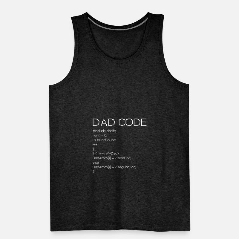 Dad Code - Programmierer Shirt Geschenk Männer Premium Bio Tank Top