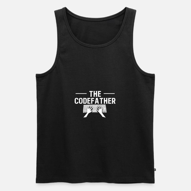 The CodeFather Gift Programmer - Men's Premium Organic Tank Top - black