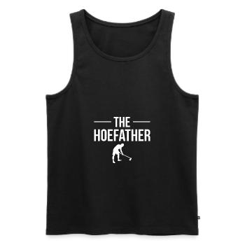 The HoeFather Vater Papa Vatertag Geschenk - Männer Premium Bio Tank Top - Schwarz - Vorne - Michal (187cm)