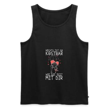 Valentinstag Liebe Freundin Partnerin - Männer Premium Bio Tank Top - Schwarz - Vorne - Michal (187cm)