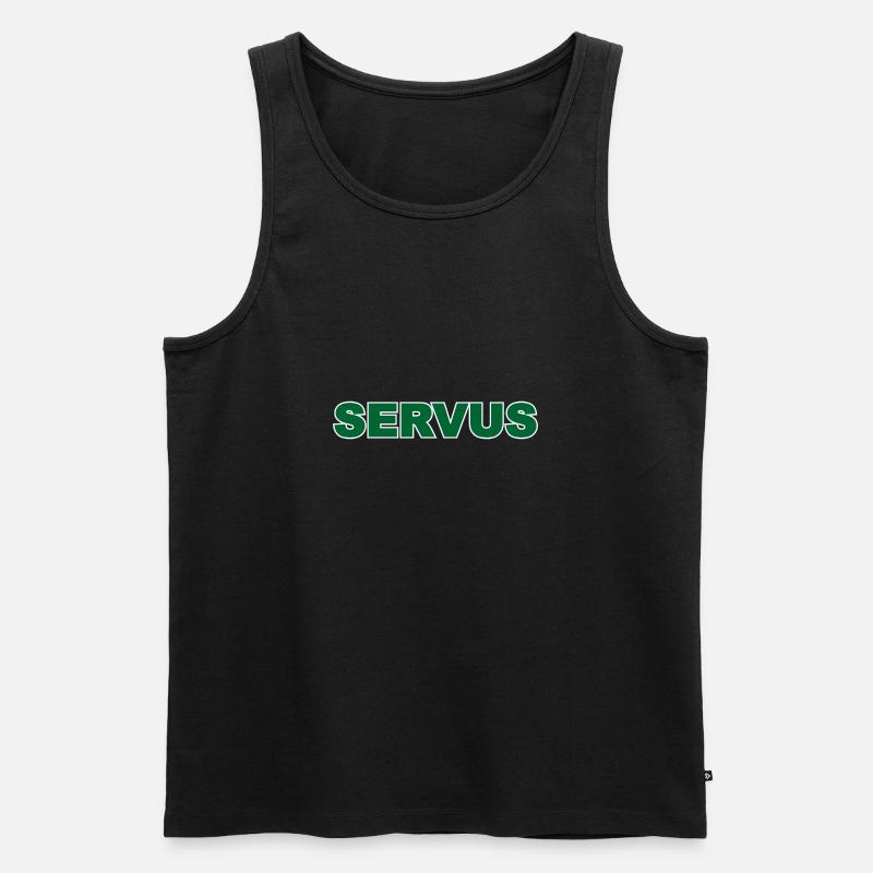 Servus - Männer Premium Bio Tank Top - Schwarz
