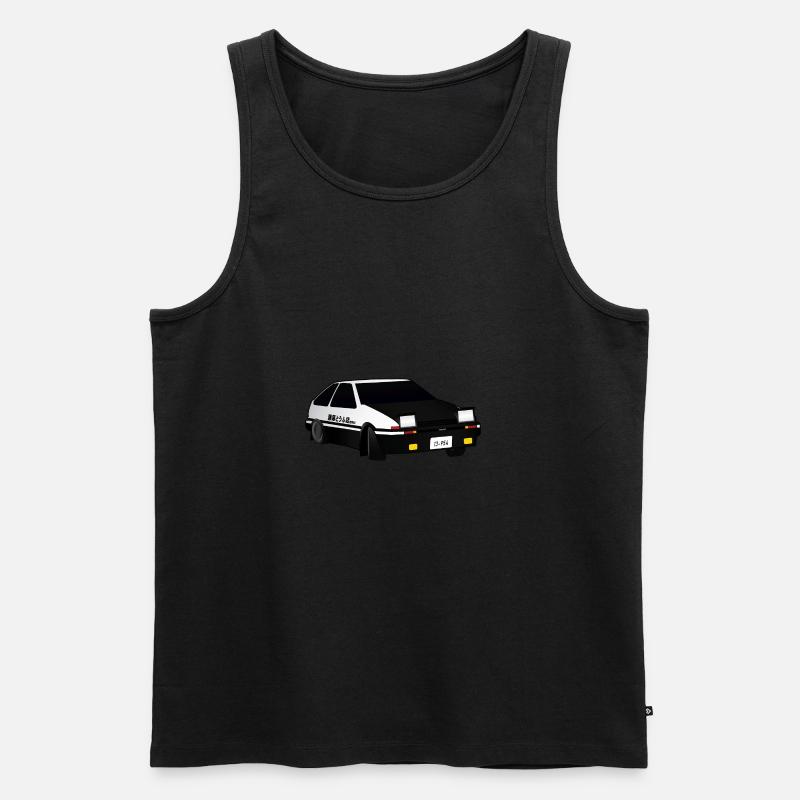 Initial D Driften Akina - Männer Premium Bio Tank Top - Schwarz