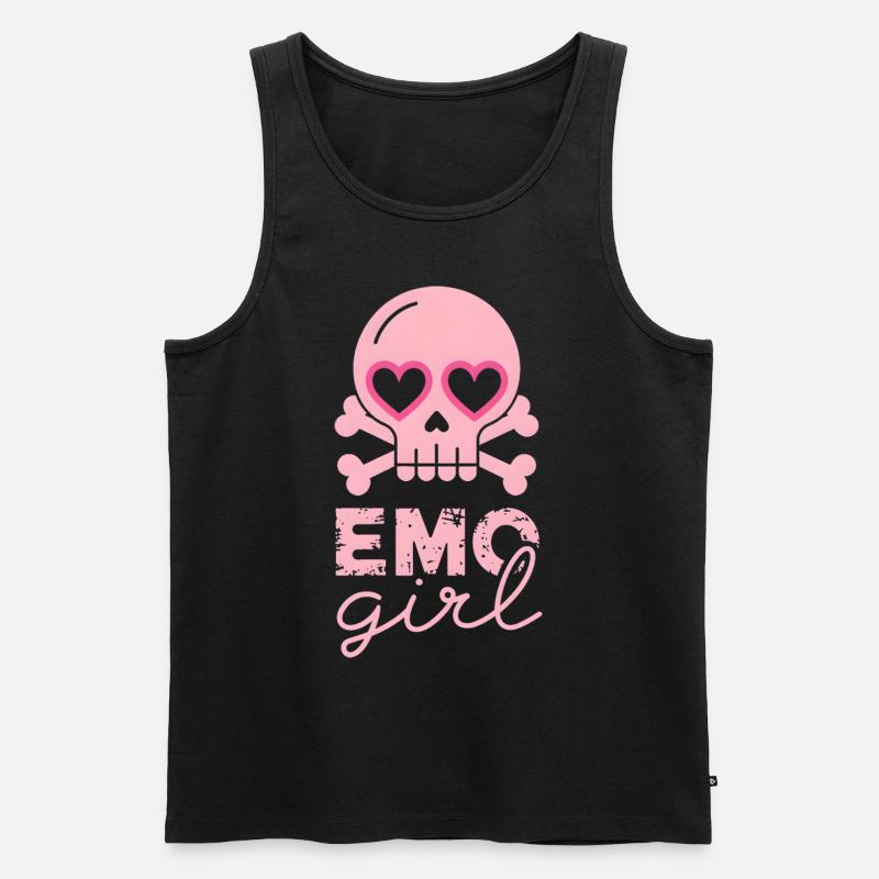 Emo Girl! - Männer Premium Bio Tank Top - Schwarz