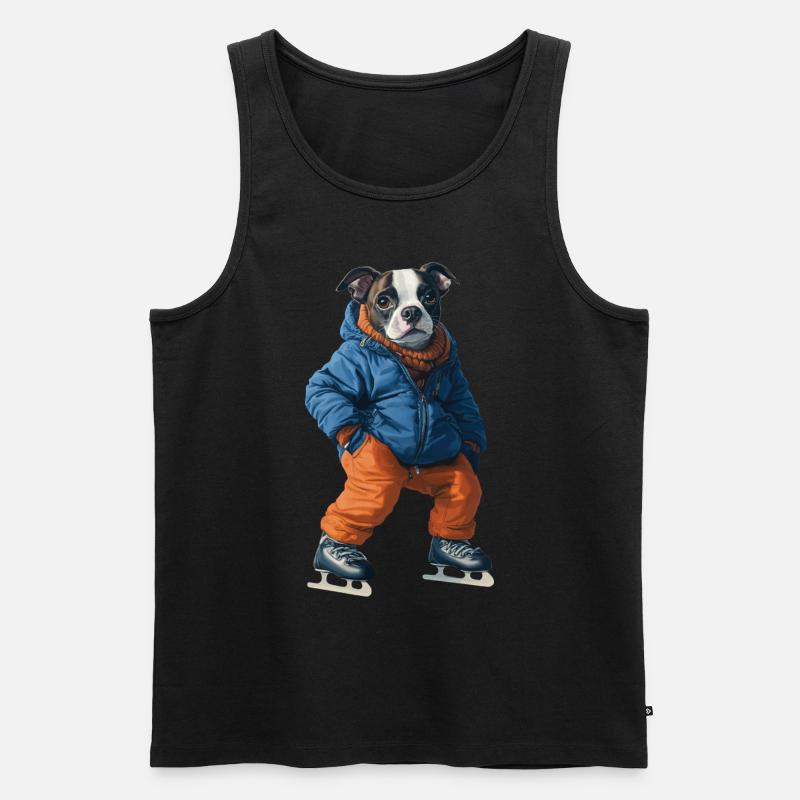 Hund - Männer Premium Bio Tank Top - Schwarz