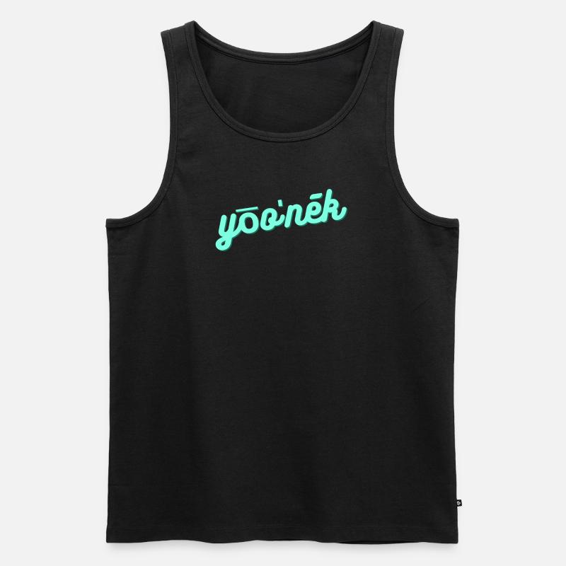 Einzigartig / unique - Männer Premium Bio Tank Top - Schwarz