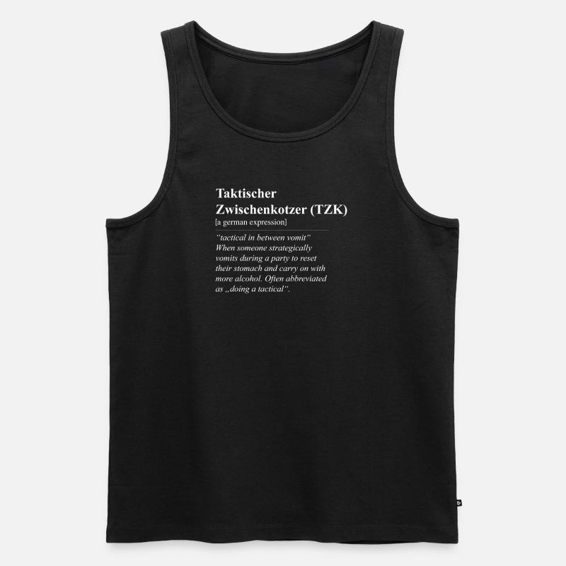 Tactical Interjection Funny Phrase - Men's Premium Organic Tank Top - black