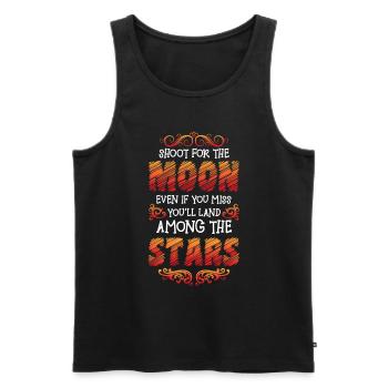 Sterne Sonne - Männer Premium Bio Tank Top - Schwarz - Vorne - AI Model Male 178 light (178cm)