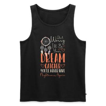 Les Indiens rêvent spirituellement - Débardeur bio Premium Homme - noir - Devant - Michal (187cm)