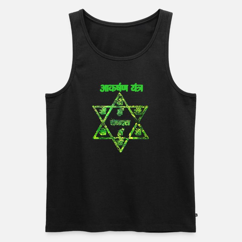 akarshan yantra e 35 - Männer Premium Bio Tank Top - Schwarz