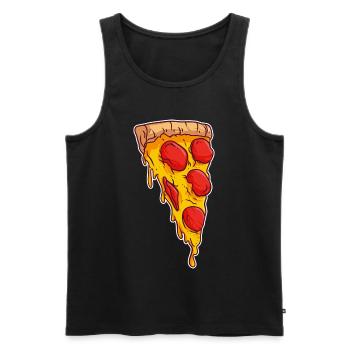 Pizza Kruste Scheibe Pizza Pie Maker Bäcker - Männer Premium Bio Tank Top - Schwarz - Vorne - AI Model Male 178 light (178cm)