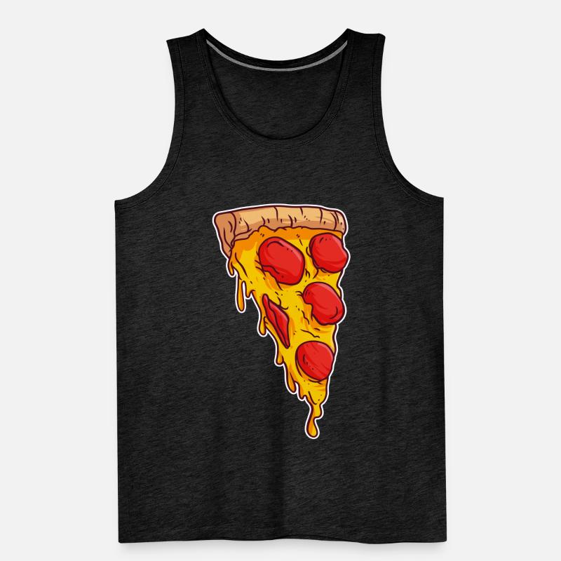 Pizza Kruste Scheibe Pizza Pie Maker Bäcker Männer Premium Bio Tank Top