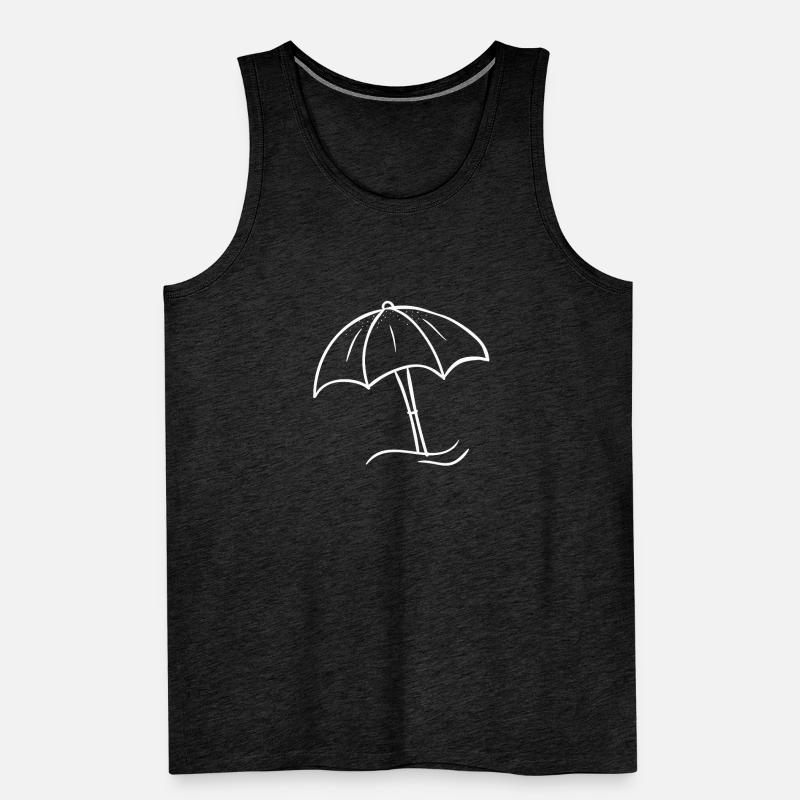 Parasol summer beach icon gift idea Men's Premium Organic Tank Top