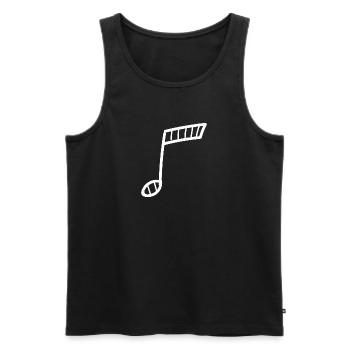 Note de musique Musicien Musicien Music School club - Débardeur bio Premium Homme - noir - Devant - Michal (187cm)