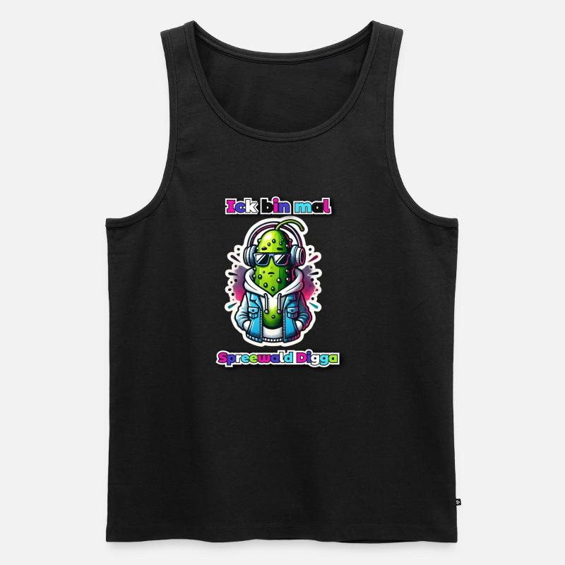 Ick bin mal - Männer Premium Bio Tank Top - Schwarz