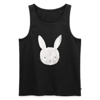 Lapin Lapin de Pâques - Débardeur bio Premium Homme - noir - Devant - AI Model Male 178 light (178cm)