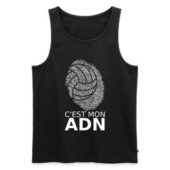 C'est mon ADN Volley-Ball - Débardeur bio Premium Homme - noir - Devant - Michal (187cm)