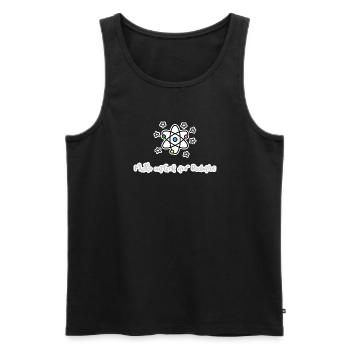 Mathe einfach bodenlos! - Männer Premium Bio Tank Top - Schwarz - Vorne - AI Model Male 178 light (178cm)
