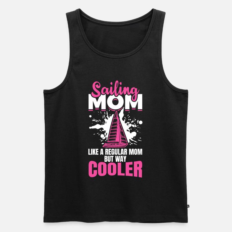 Seglerin Mutter - Männer Premium Bio Tank Top - Schwarz