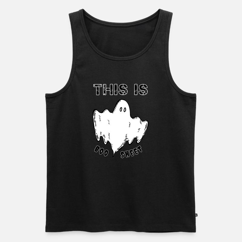 This is a boosheet - Men's Premium Organic Tank Top - black
