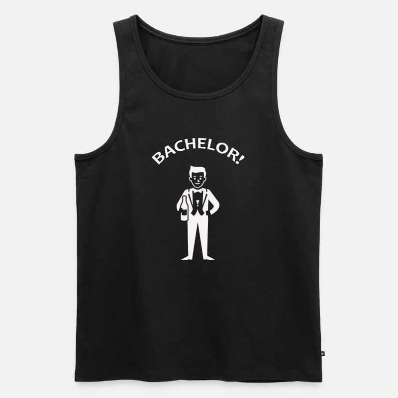 Feierlicher Junggesellenabschied Humor - Männer Premium Bio Tank Top - Schwarz