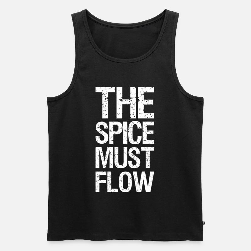 the spice must flow - Männer Premium Bio Tank Top - Schwarz