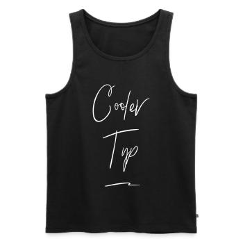 Cool Guy Funny Saying - Men's Premium Organic Tank Top - black - Front - AI Model Male 178 light (178cm)