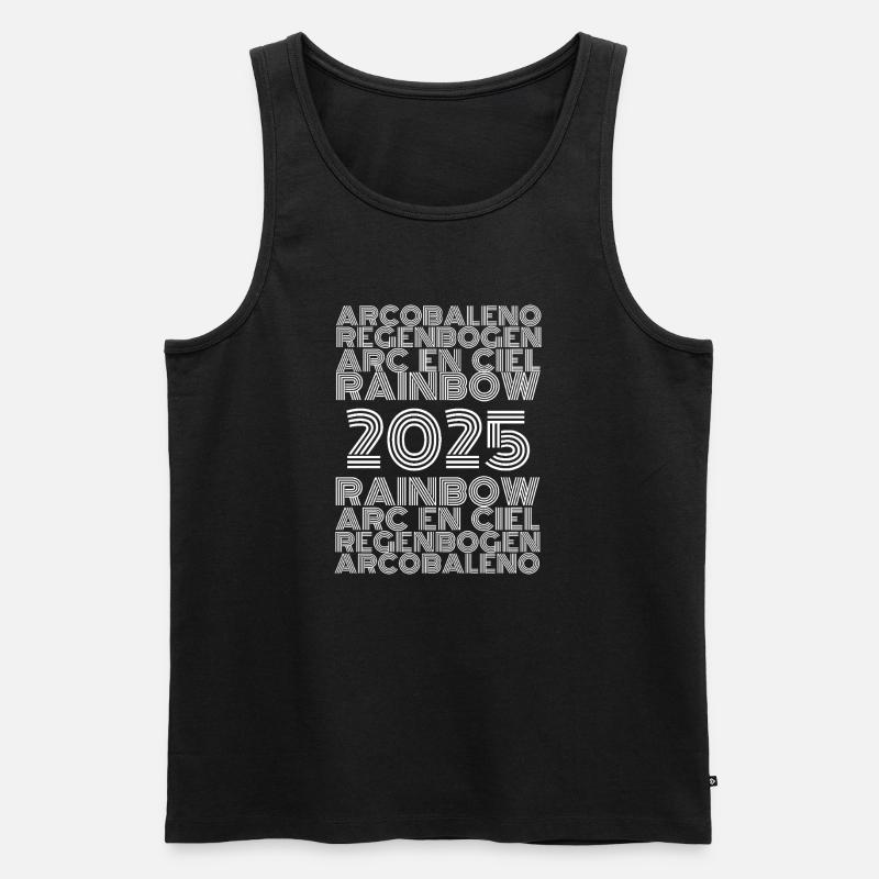 2025 - Männer Premium Bio Tank Top - Schwarz
