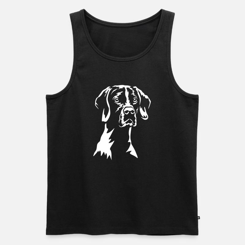 English Pointer "Black Edition" - Männer Premium Bio Tank Top - Schwarz