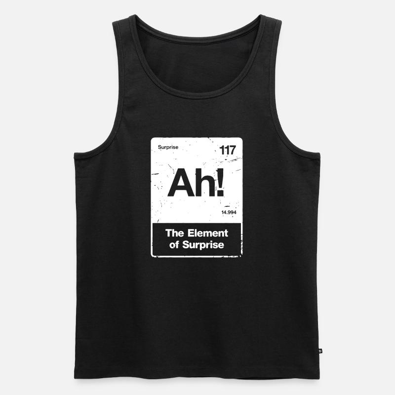 Ah! Element Überraschung - Männer Premium Bio Tank Top - Schwarz