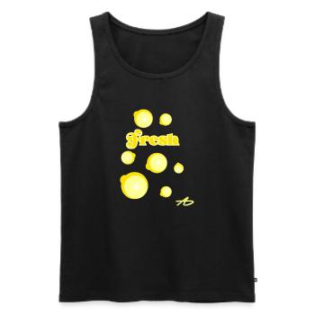 Lemon Fresh Tippfehler - Männer Premium Bio Tank Top - Schwarz - Vorne - Michal (187cm)