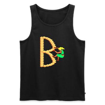 Climbing, Bouldering, Sport Climbing, Climbing Wall, Top - Men's Premium Organic Tank Top - black - Front - AI Model Male 178 light (178cm)
