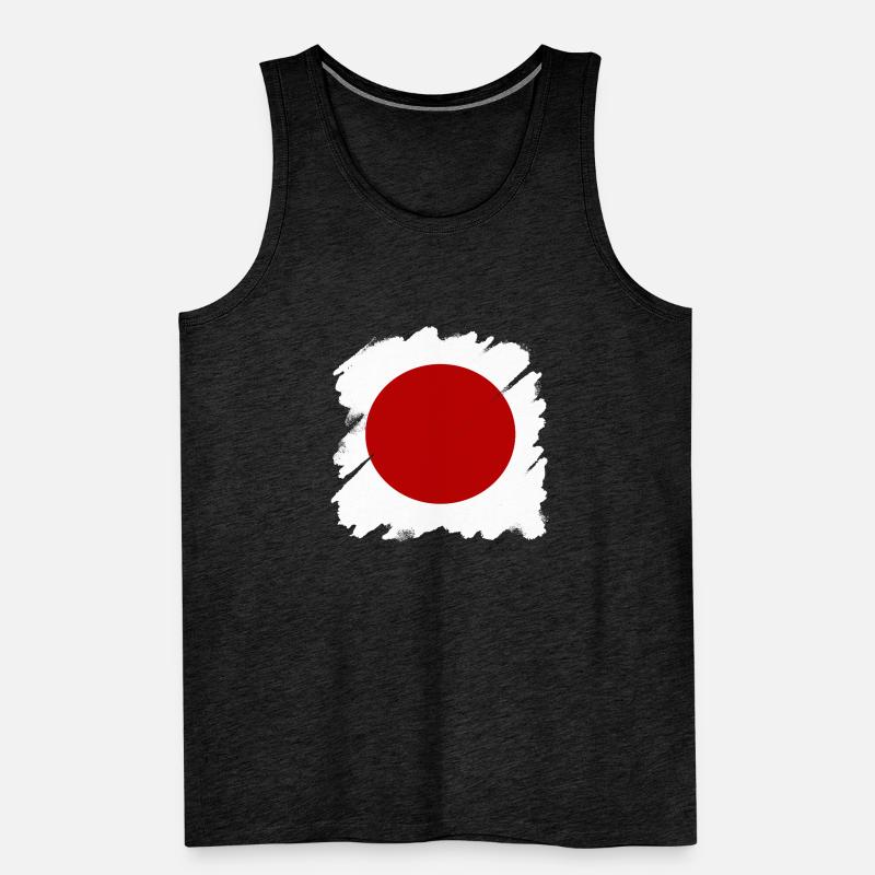 Drapeau du Japon utilisé Look Nihon drapeau japonais Débardeur bio Premium Homme