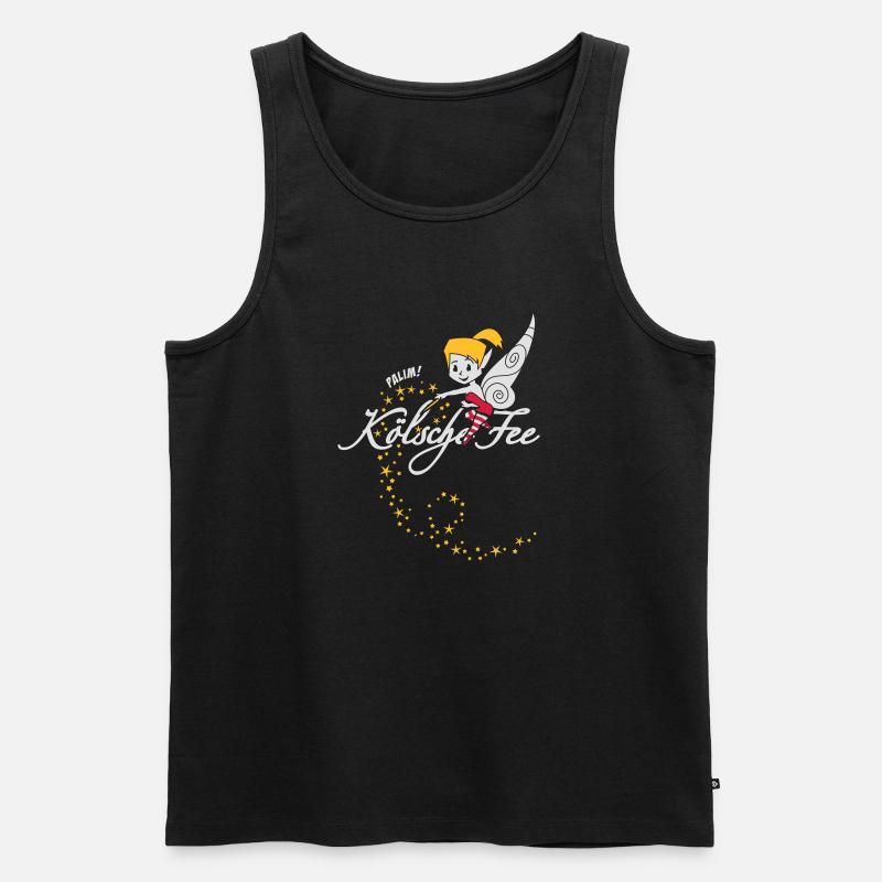 Kölsche Fee - Männer Premium Bio Tank Top - Schwarz