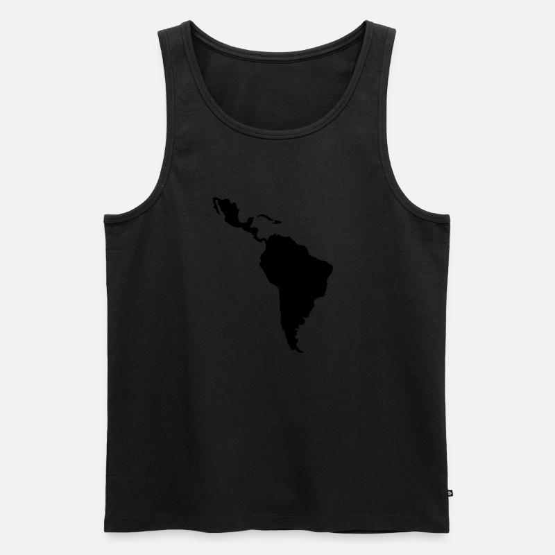 Südamerika - Männer Premium Bio Tank Top - Schwarz