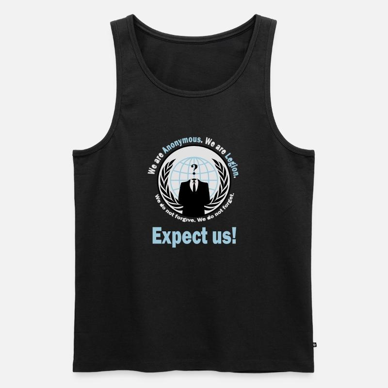 Anonymous - T-Shirt - Männer Premium Bio Tank Top - Schwarz