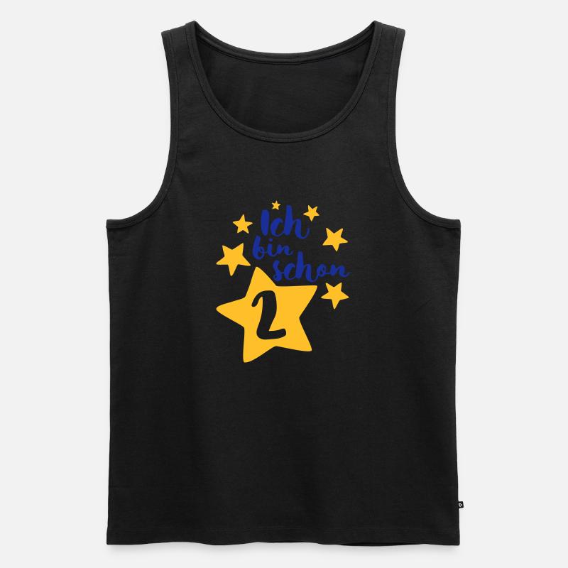 Ich bin schon Zwei! - Männer Premium Bio Tank Top - Schwarz