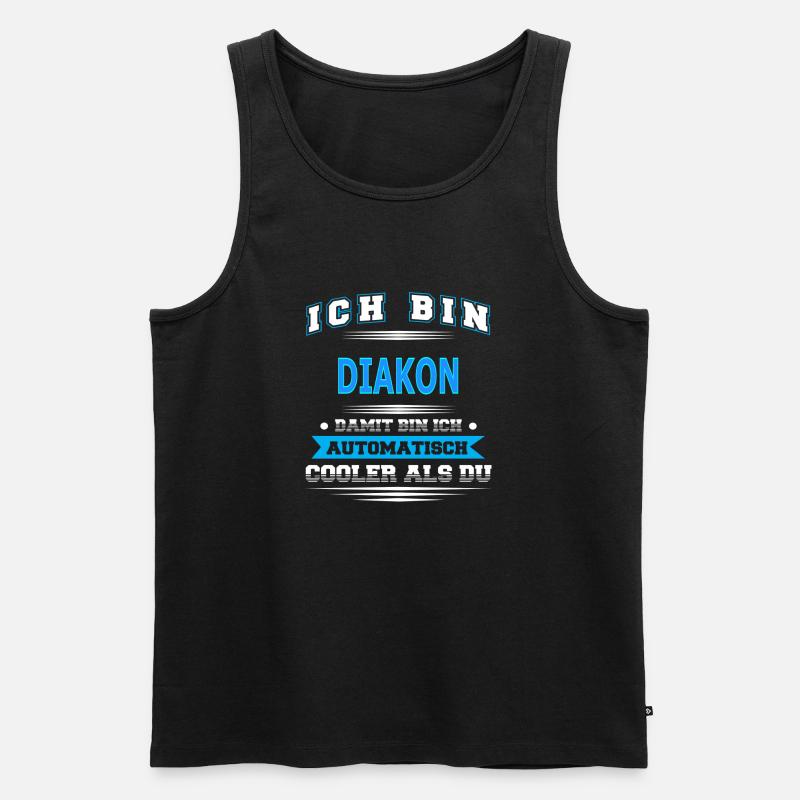 DIAKON - Männer Premium Bio Tank Top - Schwarz