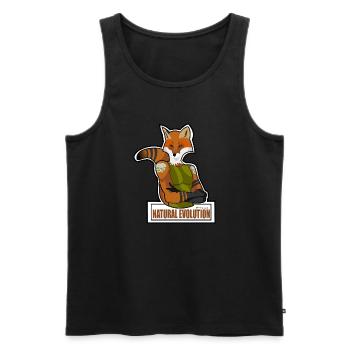 Entwicklung - Männer Premium Bio Tank Top - Schwarz - Vorne - AI Model Male 178 light (178cm)