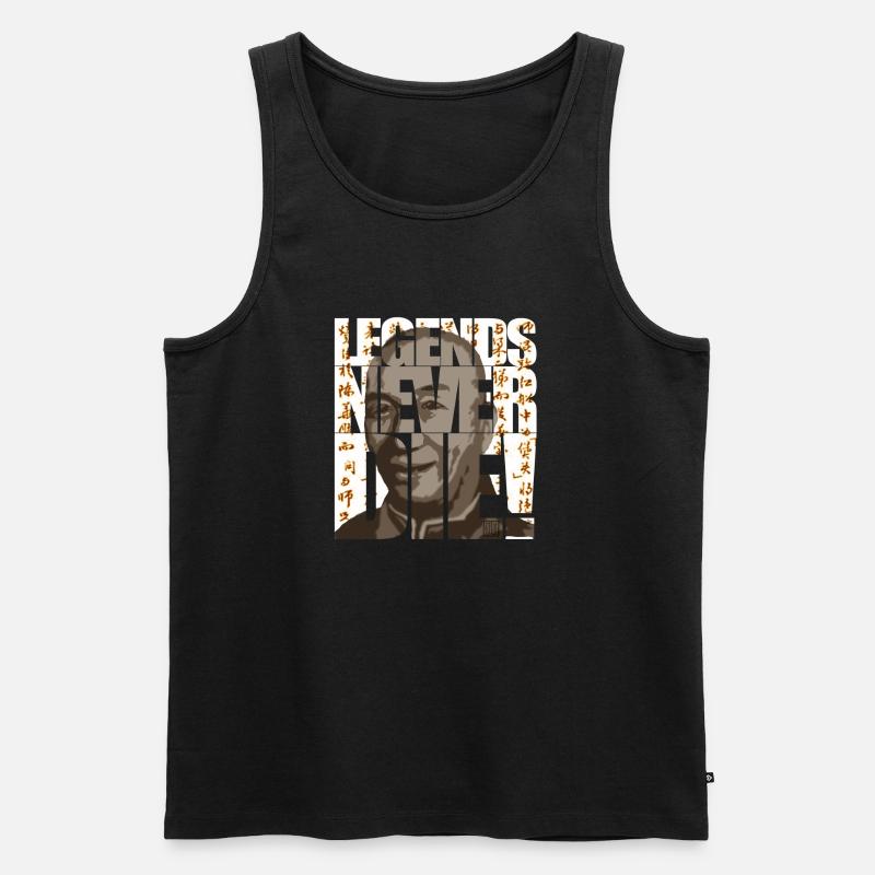 legends never die - Männer Premium Bio Tank Top - Schwarz