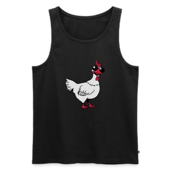 Chicken sunglasses cool - Men's Premium Organic Tank Top - black - Front - Michal (187cm)