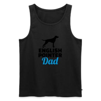 English Pointer - Männer Premium Bio Tank Top - Schwarz - Vorne - AI Model Male 178 light (178cm)