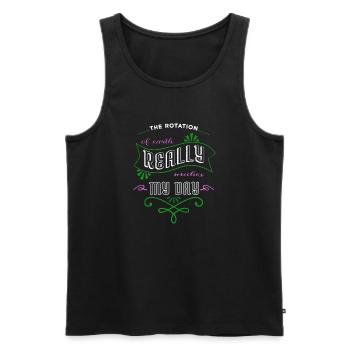 happy colors planets believe astronomy stuff - Männer Premium Bio Tank Top - Schwarz - Vorne - AI Model Male 178 light (178cm)